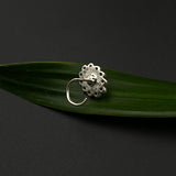 Zircon With Turq Nose Pin