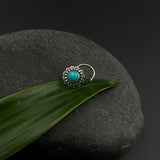 Ethnic Turq Nose Pin