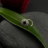 Ethnic Black Nose Pin
