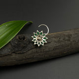 Emerald Marcasite Nose Pin