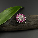 Ruby Marcasite Nose Pin