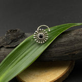 Black Dandelion Nose Pin