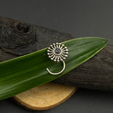 Black Dandelion Nose Pin