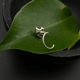 Black Onyx & Silver Nose Pin