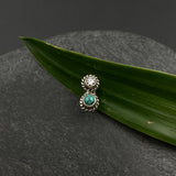 Turq & Zircon Nose Pin