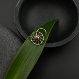 Red Pin Wheel Nose Pin