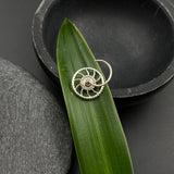 Red Pin Wheel Nose Pin