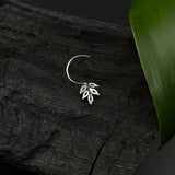 Zircon Leaf Nose Pin