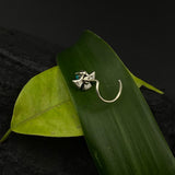 Turq Silver Nose Pin