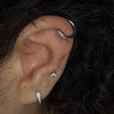 Zircon Click Lock Helix Ring(11.62mm)