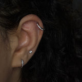 Zircon Click Lock Helix Ring(11.62mm)