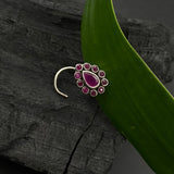 Ruby Drop Nose Pin