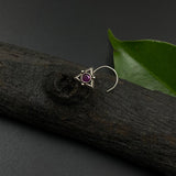 Pyramid With Ruby Nose Pin