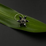 Black Marcasite Nose Pin