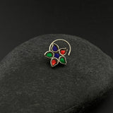 Afghani Glass Work Nose Pin