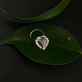 Auspicious Peepal Leaf Nose Pin