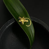 Zircon Flower Droplet Nose Pin