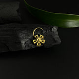 Big Zircon Flower Nose Pin