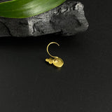 Auspicious Red Nose Pin (gold plated)