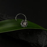 Black Dandelion With Zircon