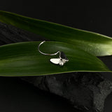 Black With Zircon Butterfly