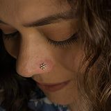 Pretty Zircon Flower(Gold Plated)