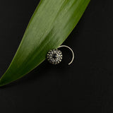Black & Zircon Aztec Nose Pin