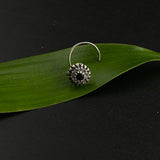 Black & Zircon Aztec Nose Pin