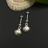 Silver Sea Shells Helix Drops