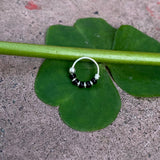 Black Beads Nose Ring (9.55 mm)