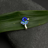 Blue Peacock Nose Clip-On
