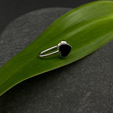 Black Heart Nose Clip-On