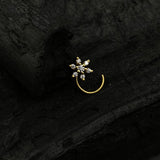 Pretty Zircon Flower(Gold Plated)