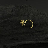 Pretty Zircon Flower(Gold Plated)