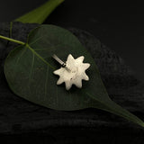 Bloomed Ruby Flower Nose Clip-On