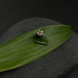 Black Flower Nose Clip-On