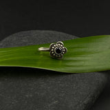 Black Flower Nose Clip-On