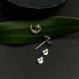 Moon & Star Ear Studs