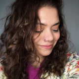 Black Beads Nose Ring (9.55 mm)