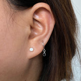 Black Drop Clip-On Helix Rings