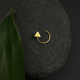 Tiny Triangle Nose Pin(Gold Plated)