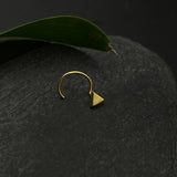 Tiny Triangle Nose Pin(Gold Plated)