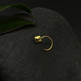 Tiny Square Nose Pin(Gold Plated)