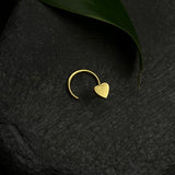Tiny Heart Nose Pin(Gold Plated)