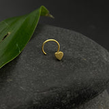 Tiny Heart Nose Pin(Gold Plated)
