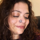 Big Trippy Flower Nose Pin