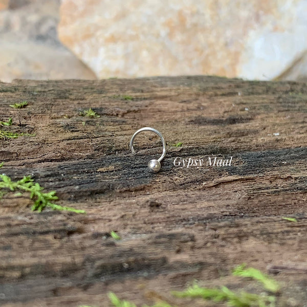 Silver Ball Nose Pin Gypsy Maal