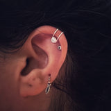 Zircon Silver Cuffs (clip-on)