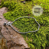 Silver Rope Anklet With Ghungroos