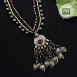 Afghan Heart Charms Necklace